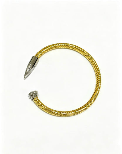 [Aura Jewels]Open threaded nail bracelet