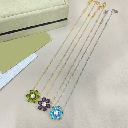 [Aura Jewels] flower necklace