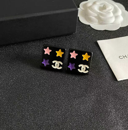 [Aura Jewels]Square Stud Earrings