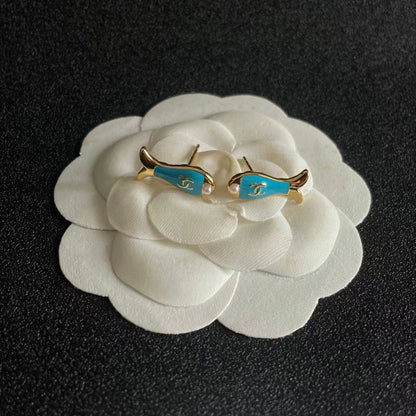 [Aura Jewels]Fish Stud Earrings
