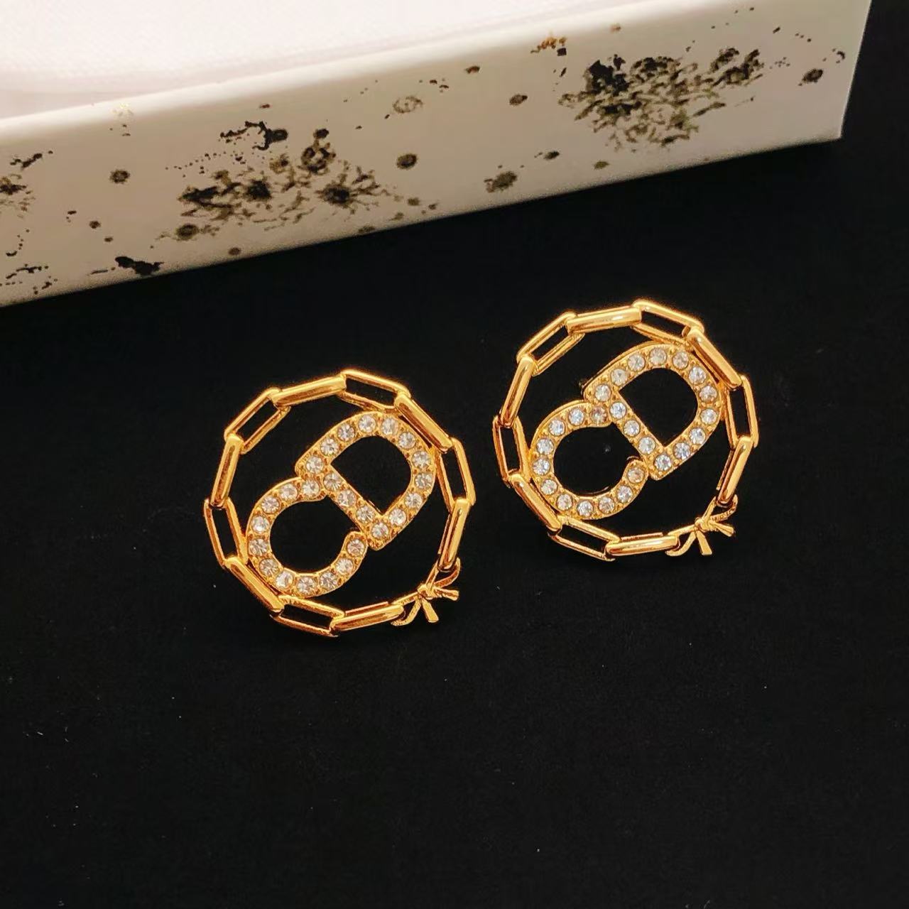 [Aura Jewels]Octagon Ring Bow Earrings