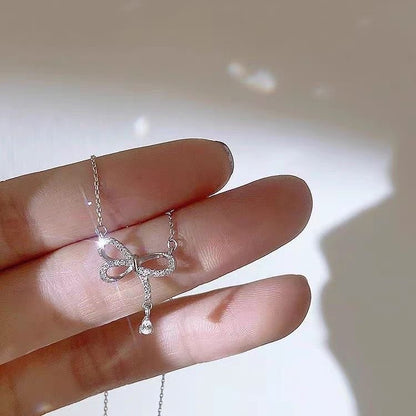 Bow Knot Light Luxury Versatile Clavicle Necklace