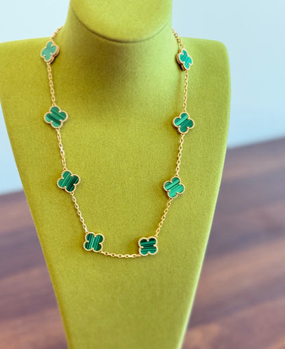 ¡®Aura Jewels¡¯CLOVER 10 MOTIFS  NECKLACE