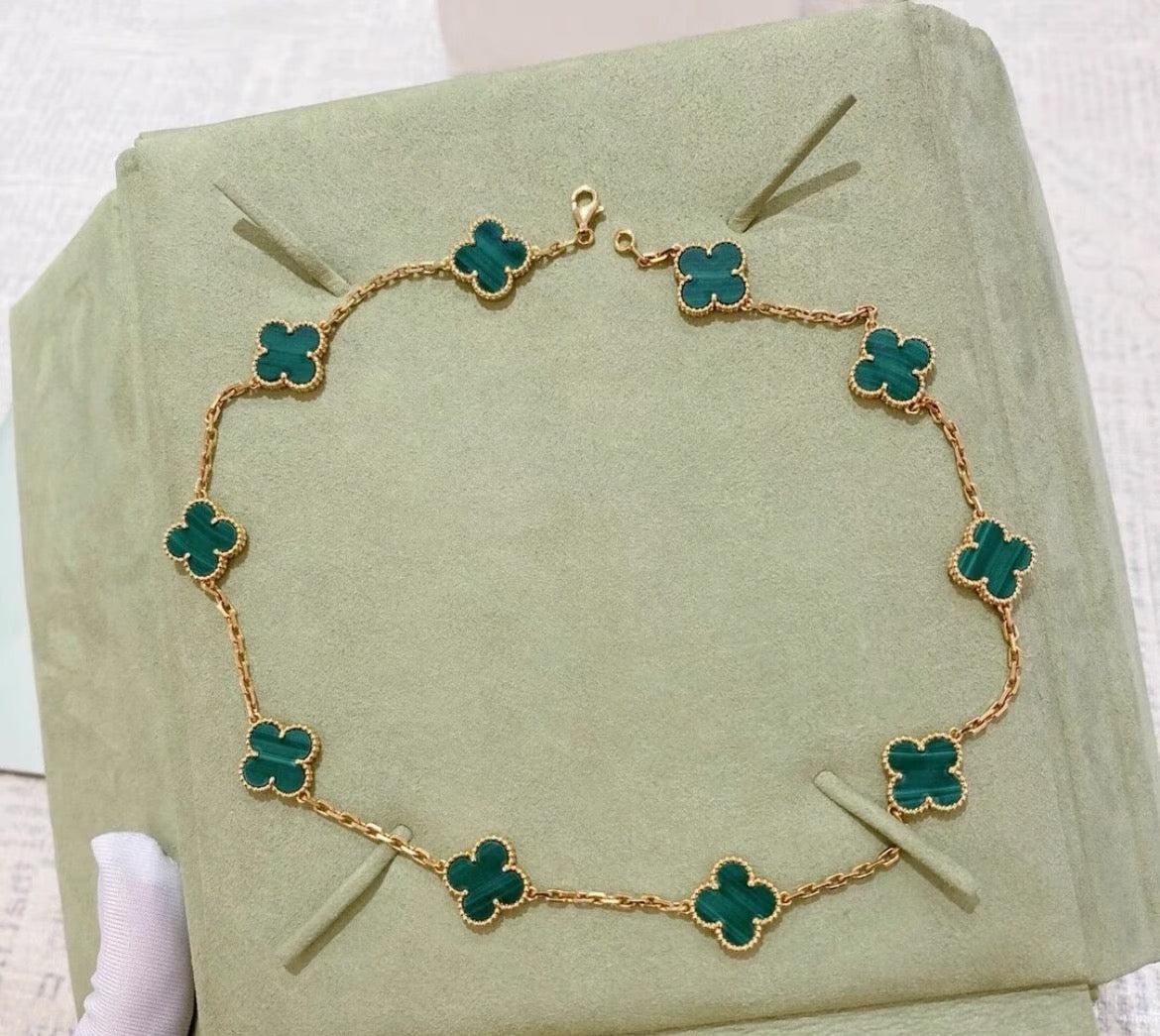 ¡®Aura Jewels¡¯CLOVER 10 MOTIFS  NECKLACE