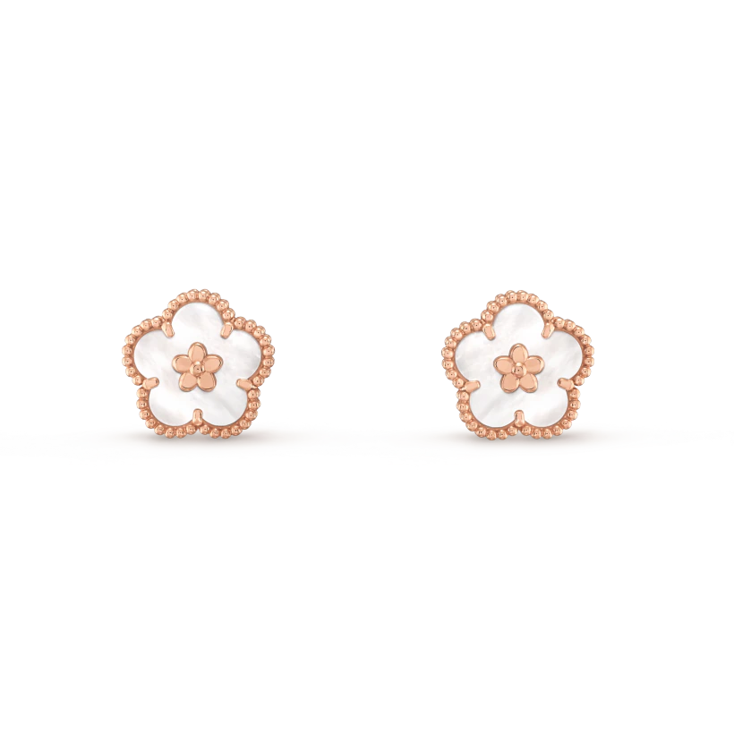 ¡®Aura Jewels¡¯LUCKY PINK GOLD WHITE MOP EARRINGS