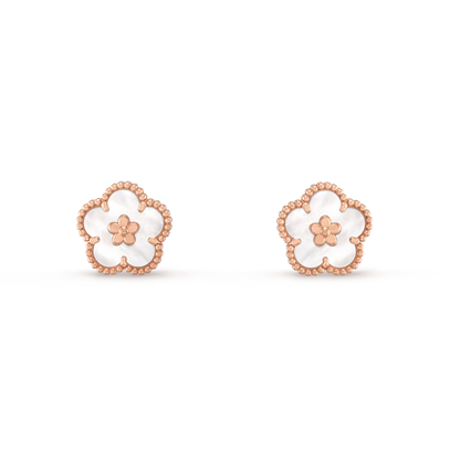 ¡®Aura Jewels¡¯LUCKY PINK GOLD WHITE MOP EARRINGS