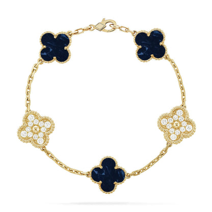 [Aura Jewels]New CLOVER 5 MOTIF PIETERSITE BRACELET COLLECTION