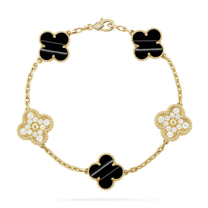 [Aura Jewels]New  CLOVER 5 MOTIF PULSAR STONE BRACELET COLLECTION