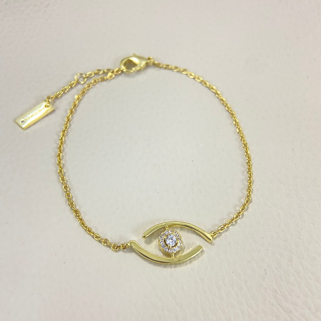 [Aura Jewels]Lucky Eye Pave-Set Diamond Bracelet