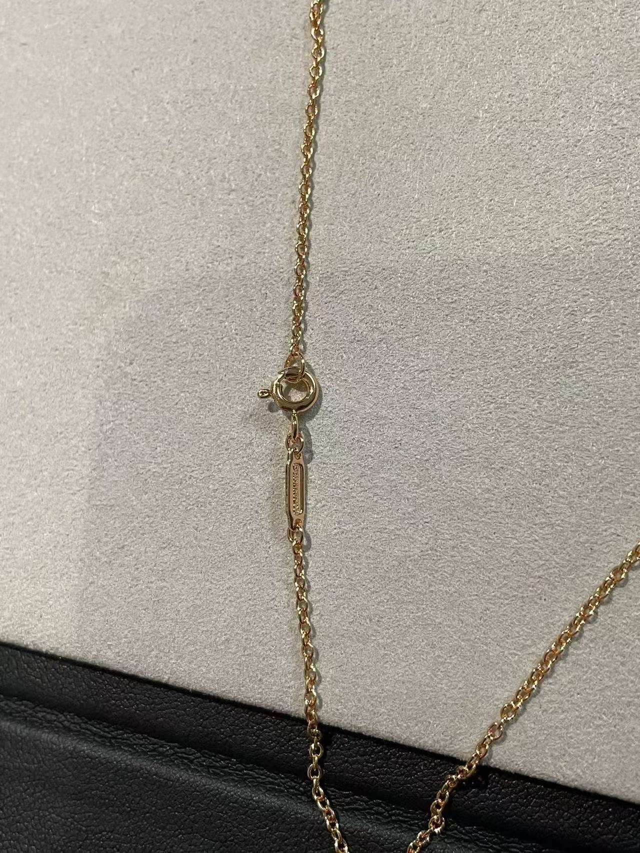 [Aura Jewels]T House Diamond-Studded Knot Necklace