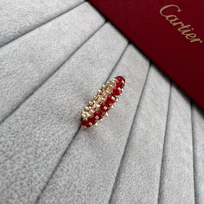 ¡®Aura Jewels¡ ROSE GOLD AGATE RIVET RING ASIA LIMITED EDITION