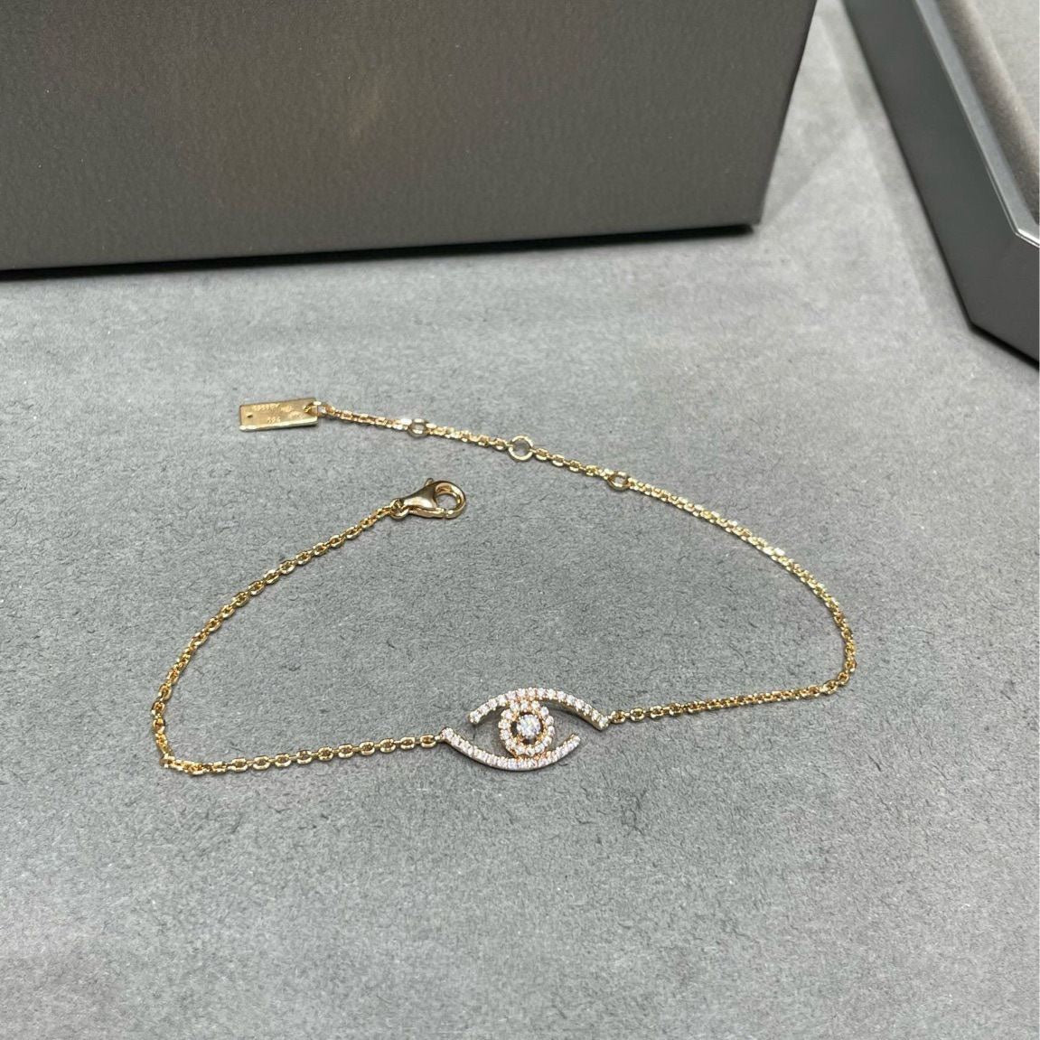 [Aura Jewels]Lucky Eye Pave-Set Diamond Bracelet