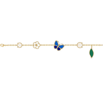 [Aura Jewels]LUCKY SPRING BUTTERFLY 5 MOTIF BRACELET