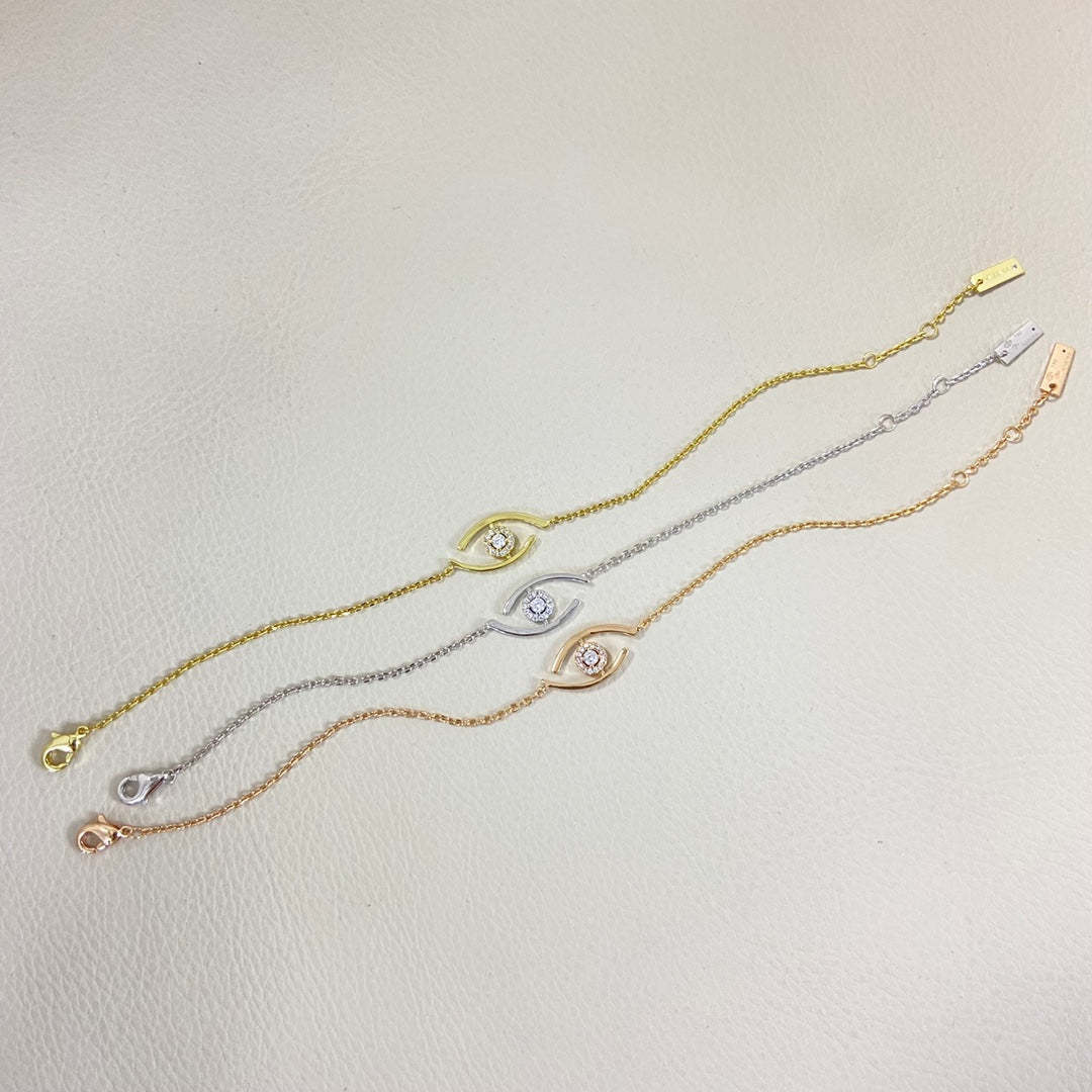 [Aura Jewels]Lucky Eye Pave-Set Diamond Bracelet