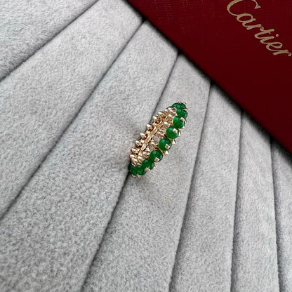 ¡®Aura Jewels¡ ROSE GOLD AGATE RIVET RING ASIA LIMITED EDITION