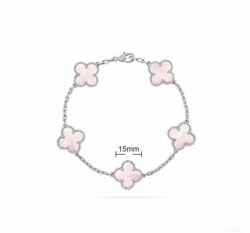 [Aura Jewels]Eternal jewelry]Light Pink Braided Bracelet