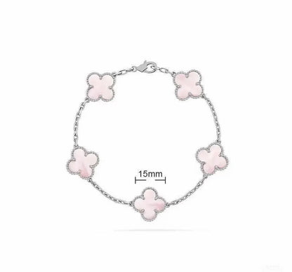 [Aura Jewels]Eternal jewelry]Light Pink Braided Bracelet