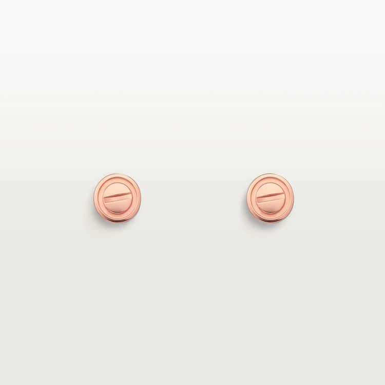 ¡®Aura Jewels¡¯LOVE EARRINGS PINK GOLD 10MM