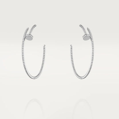¡®Aura Jewels¡¯JUSTE EARRINGS FULL DIAMONDS 1.8MM