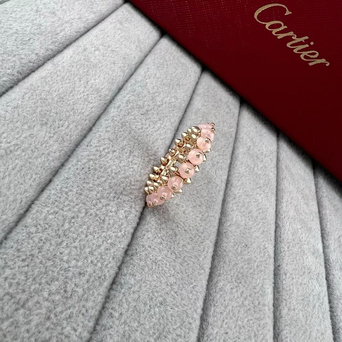¡®Aura Jewels¡ ROSE GOLD AGATE RIVET RING ASIA LIMITED EDITION