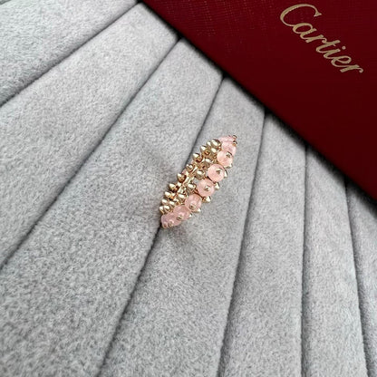 ¡®Aura Jewels¡ ROSE GOLD AGATE RIVET RING ASIA LIMITED EDITION