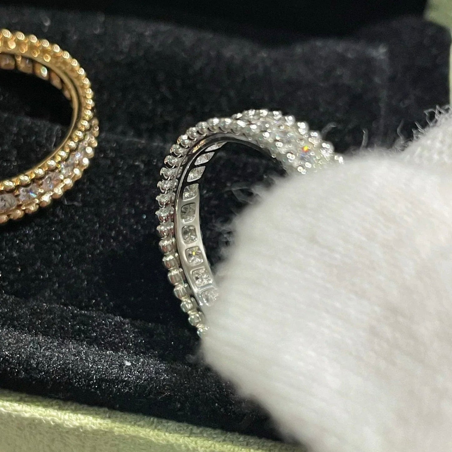 ¡®Aura Jewels¡¯PERLEE DIAMOND SILVER RING