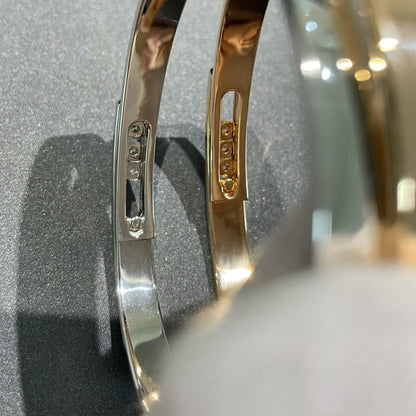 [Aura Jewels]Move Noa Rose Gold Pavé Diamond Bangle Bracelet