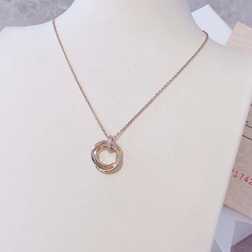¡®Aura Jewels¡¯TRINITY NECKLACE GOLD  DIAMONDS