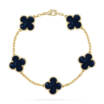 [Aura Jewels]New CLOVER 5 MOTIF PIETERSITE BRACELET COLLECTION