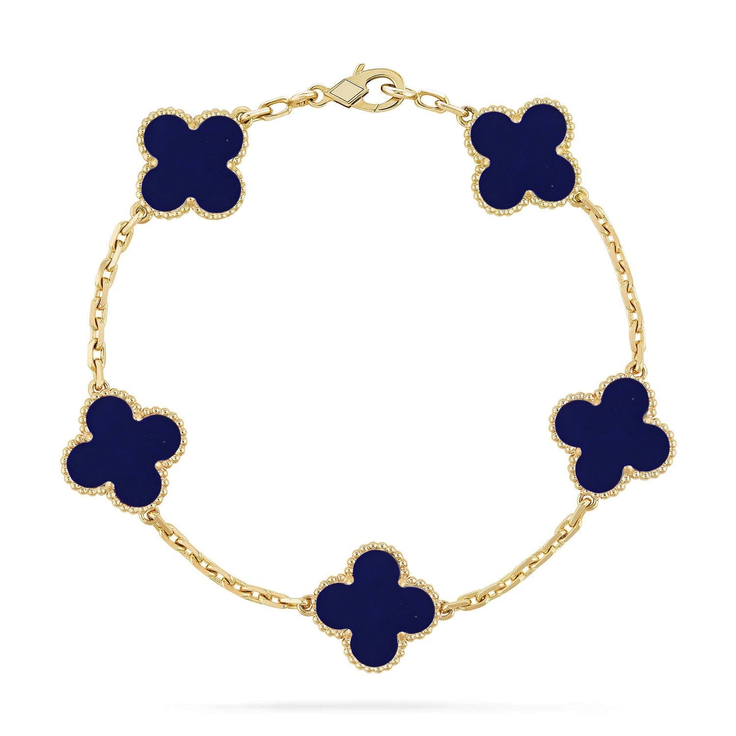 [Aura Jewels]New CLOVER 5 MOTIF LAPIS LAZULI BRACELET COLLECTION