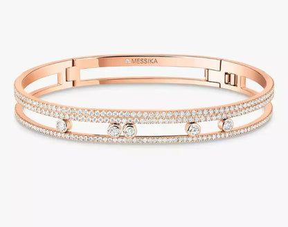 [Aura Jewels]M Roman Full Diamond Bracelet