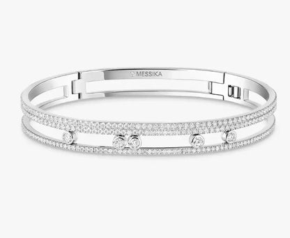 [Aura Jewels]M Roman Full Diamond Bracelet