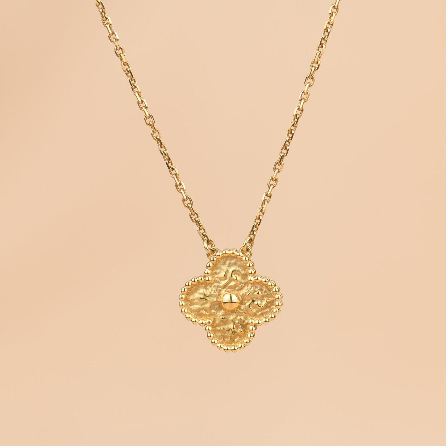 ¡®Aura Jewels¡¯CLOVER 15MM  BRONZING NECKLACE