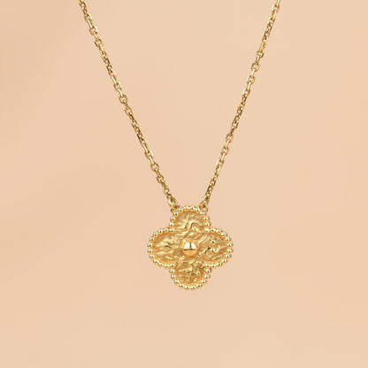 ¡®Aura Jewels¡¯CLOVER 15MM  BRONZING NECKLACE