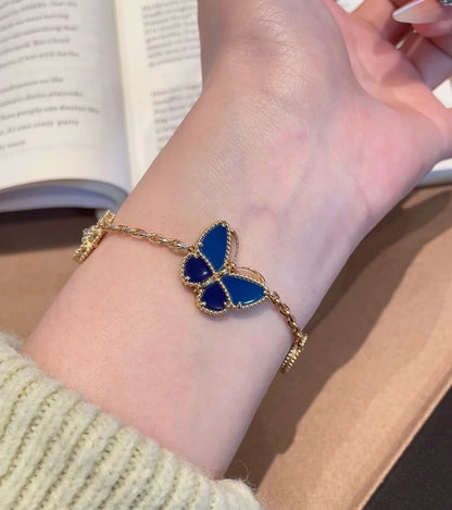 [Aura Jewels]LUCKY SPRING BUTTERFLY 5 MOTIF BRACELET