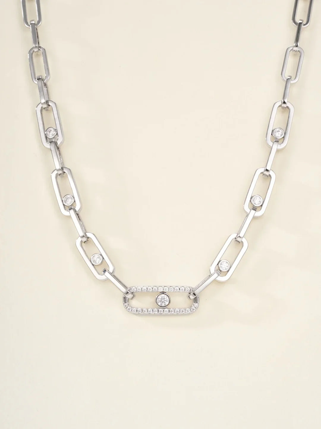 [Aura Jewels] MK NEW SLIDING DIAMOND NECKLACE