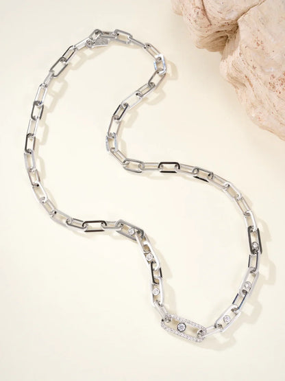 [Aura Jewels] MK NEW SLIDING DIAMOND NECKLACE