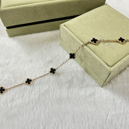 [¡®Aura Jewels¡¯]CLOVER 6 MOTIF  ONYXS BRACELET
