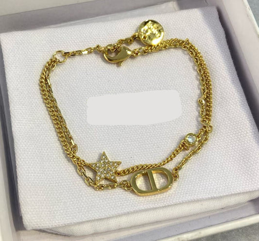 [Aura Jewels]Star Double-Strand Bracelet