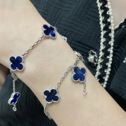 [Aura Jewels]New CLOVER 5 MOTIF PIETERSITE BRACELET COLLECTION