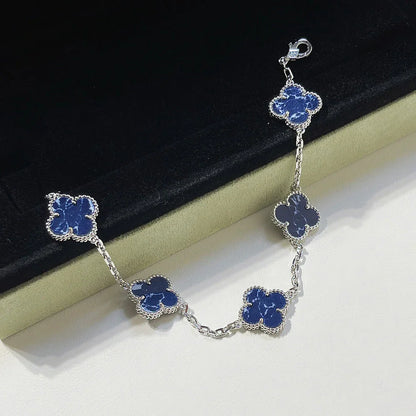 [Aura Jewels]New CLOVER 5 MOTIF PIETERSITE BRACELET COLLECTION