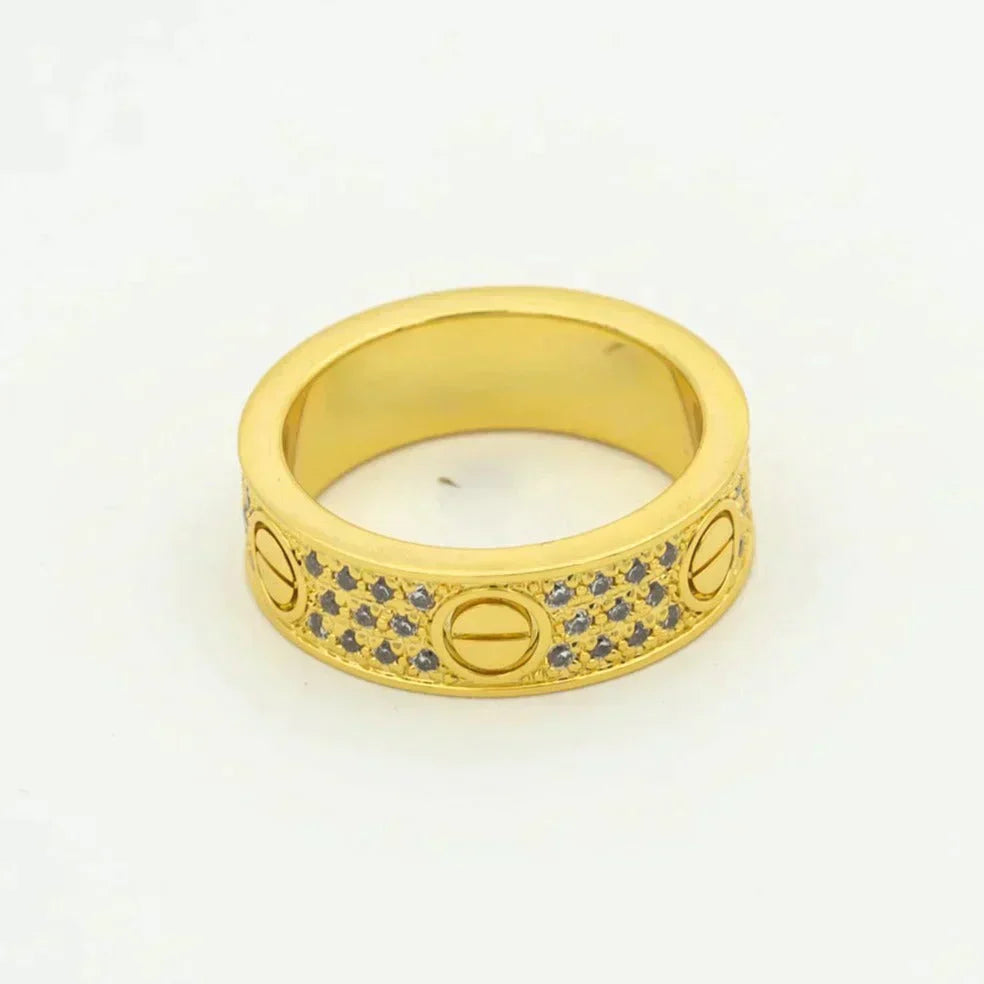 ¡®Aura Jewels¡¯LOVE RING 5.5MM DIAMONDS PAVED