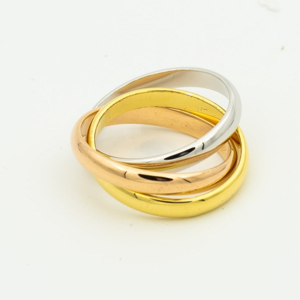 [Aura Jewels] ¯TRINITY RING GOLD PINK GOLD SILVER