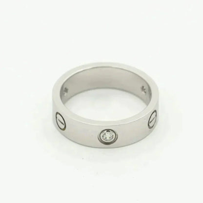 ¡®Aura Jewels¡¯LOVE RING 5.5MM 3 DIAMONDS SILVER