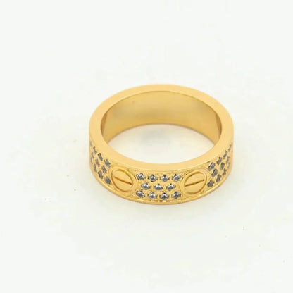 ¡®Aura Jewels¡¯LOVE RING 5.5MM DIAMONDS PAVED