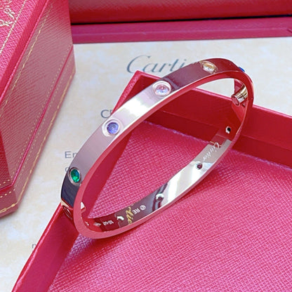 [Aura Jewels]2026 RAINBOW LOVE BRACELET 6.1MM  10 DIAMONDS