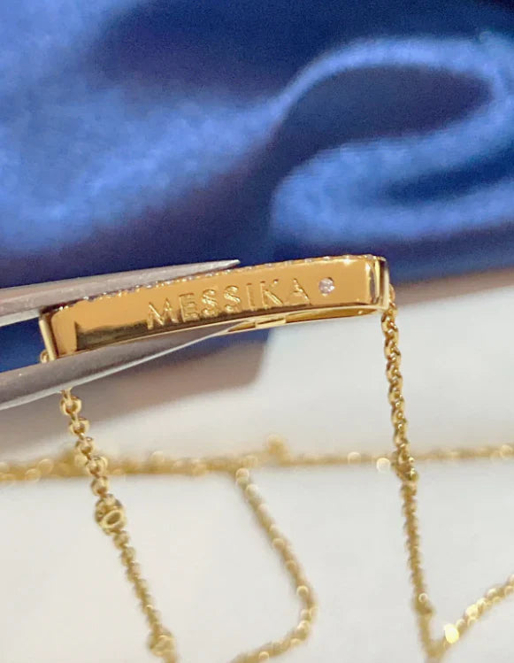 [Aura Jewels] MK MOVE FULL DIAMOND NECKLACE