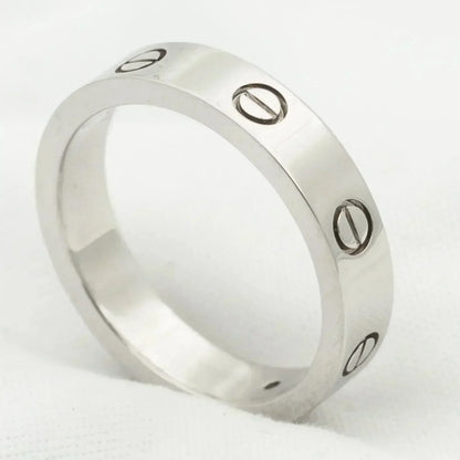 ¡®Aura Jewels¡¯LOVE RING 4MM 1 DIAMOND SILVER
