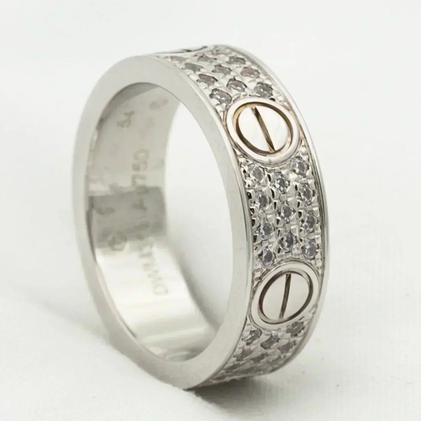 ¡®Aura Jewels¡¯LOVE RING 5.5MM DIAMONDS PAVED