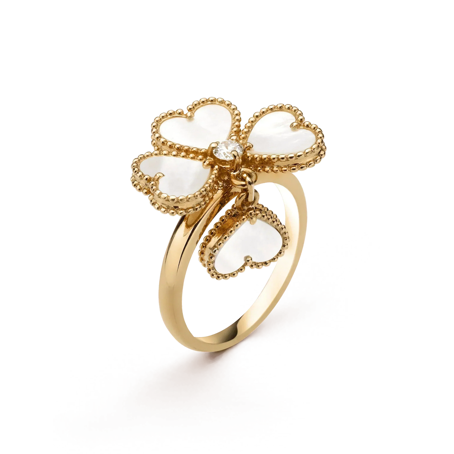 ¡®Aura Jewels¡¯SWEET CLOVER WHITE MOP RING